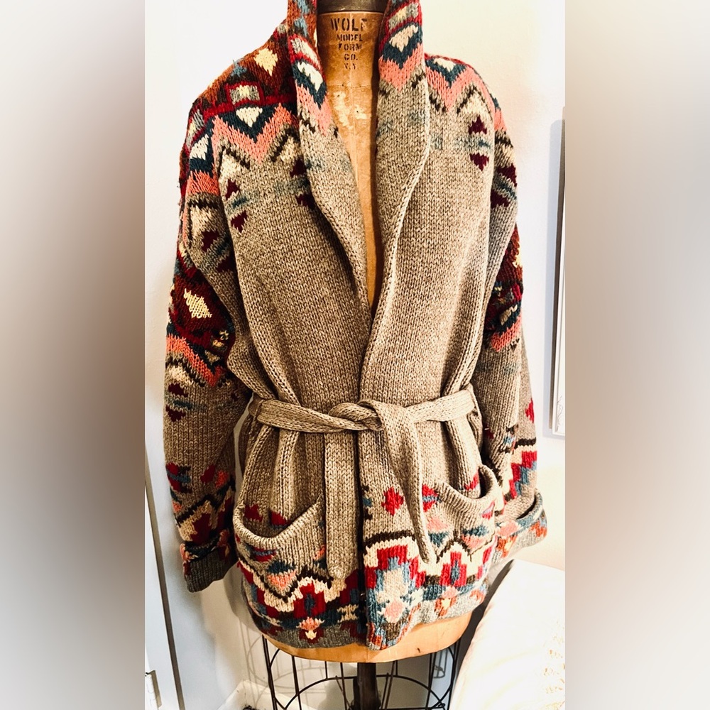 Rare Vintage Collector’s Ralph Lauren Country Cardigan Sweater - Picture 2 of 12